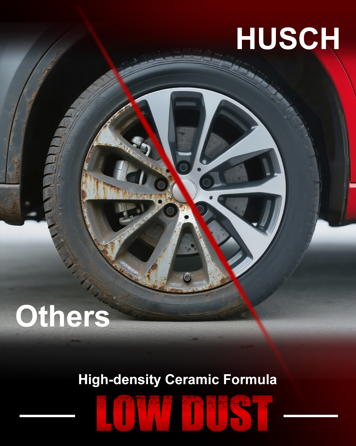 HUSCH D914 Front Ceramic Brake Pads Kit Fit For Acura ILX 2013-2015, For Honda Accord 2003-2017, For Civic 2012-2021, For CR-V 2002-2006 2012-2016, For CR-Z 2016, For Element 2003-2011, For Fit 2014